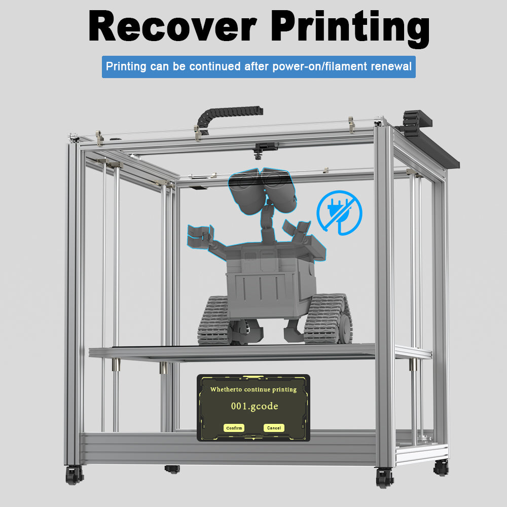 Clearance High Speed Industrial Grade 800mm/s Large Size 3D Printer Printing Range 1000*1000*1000 Furniture Customization