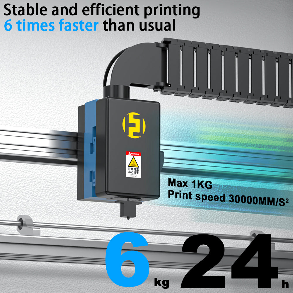Clearance High Speed Industrial Grade 800mm/s Large Size 3D Printer Printing Range 1000*1000*1000 Furniture Customization