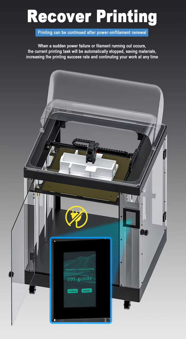 Fast printing 1500mm/s large impresora 3D printer industrial imprimate 3d printing machine