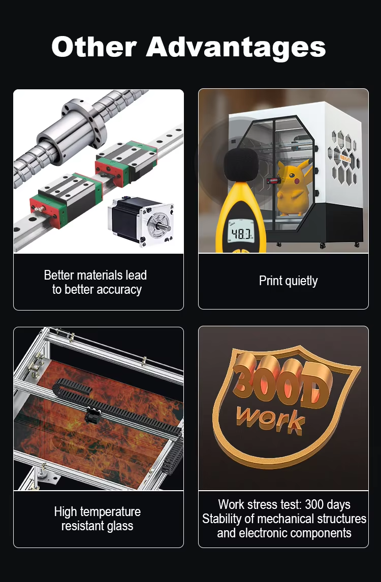 Clearance High Speed Industrial Grade 800mm/s Large Size 3D Printer Printing Range 1000*1000*1000 Furniture Customization