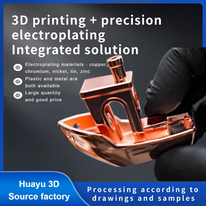 hy3d- 3D printing service electroplating model customization metal abs processing parts prototype plastic nylon resin 3D proofing