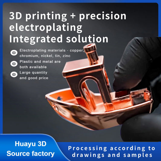 hy3d- 3D printing service electroplating model customization metal abs processing parts prototype plastic nylon resin 3D proofing