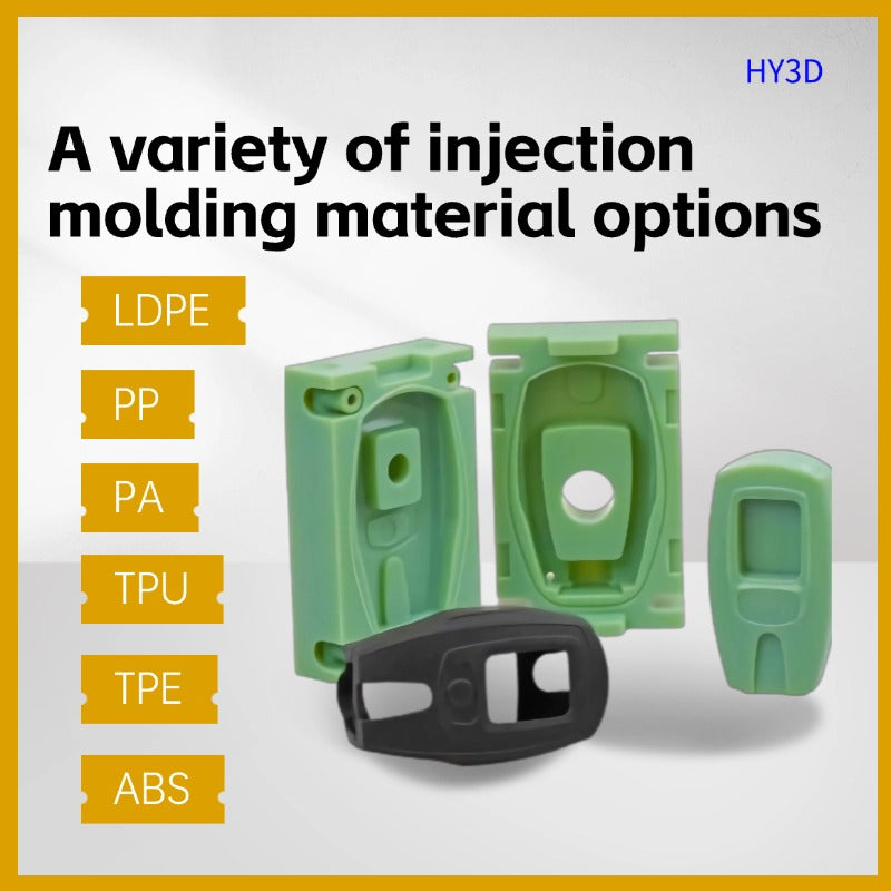 hy3d-3D printing mold injection molding batch plastic parts processing ABSPP multiple materials low-cost mold small batch